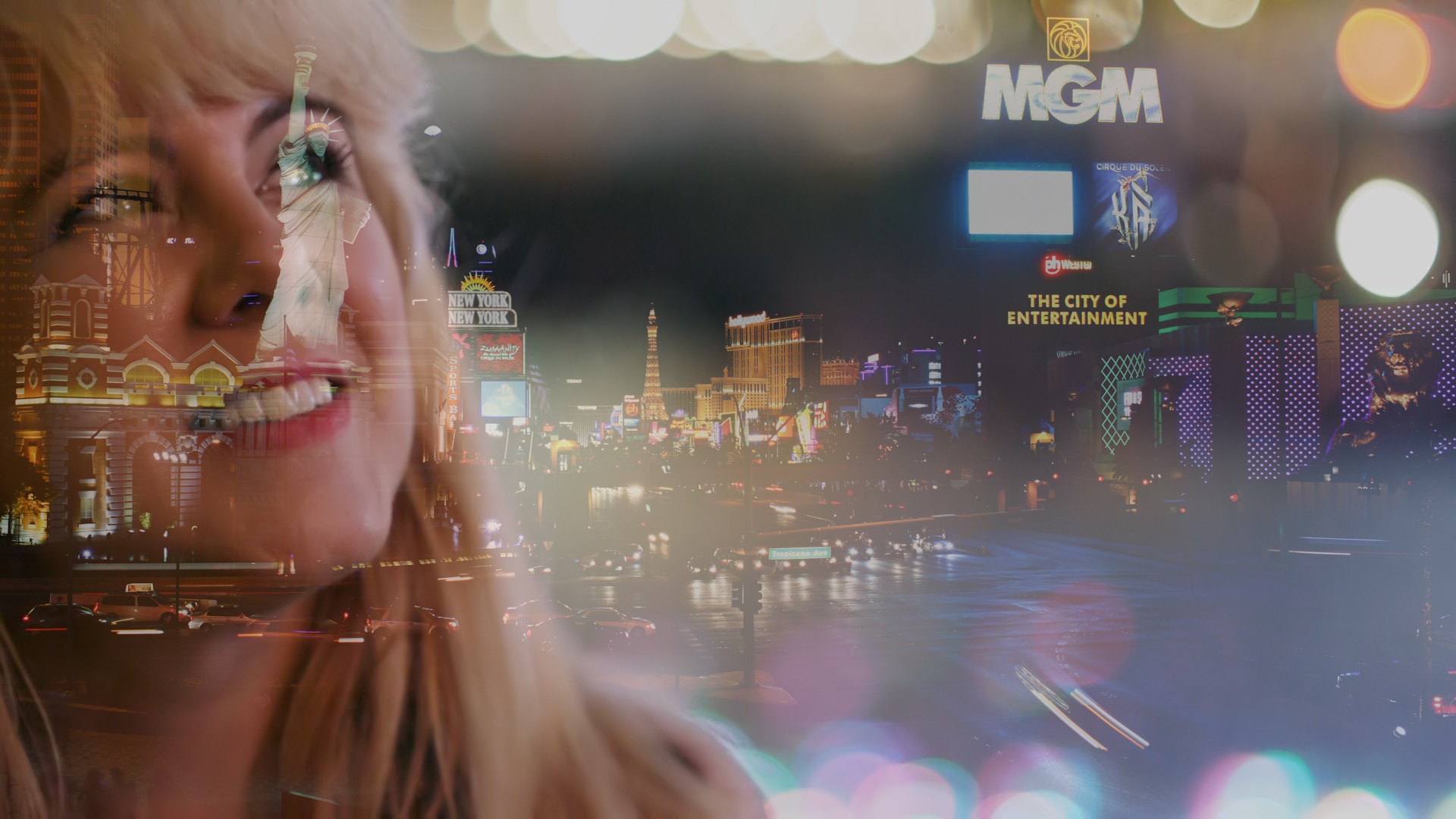 Lisa Mychols of Mychols' Fabulous Playground in a screenshot from her new song He's Got Me Dreamimg