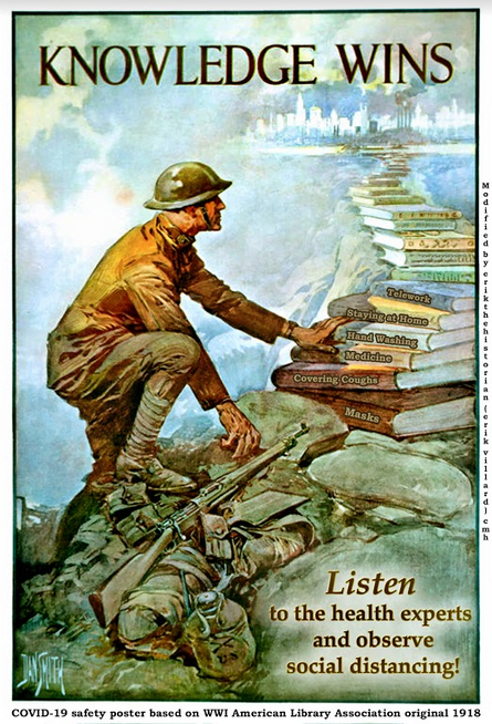 COVID-19 Propaganda Poster: Credit Dr. Erik Villard U.S. Army Center of Military History